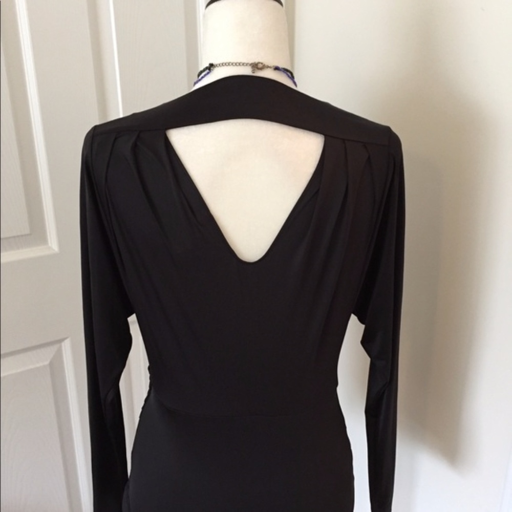 Bcbgeneration Open Back V-Neck Faux Wrap Top - image 4